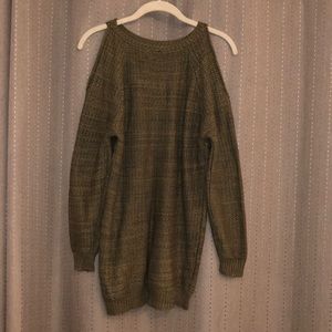 Open shoulder sweater